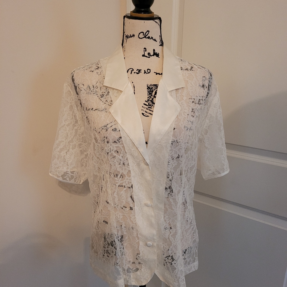 Nwot 2pc Victoria Secret Vintage Gold Label Pajamas size Top Large, Bottom Mediu - Picture 1 of 7